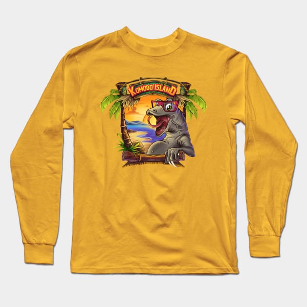 komodo island Long Sleeve T-Shirt by asleyshaw